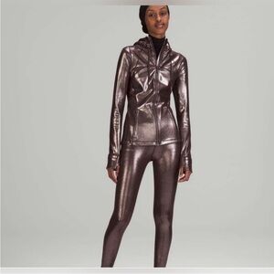 Rare lululemon athletica Metallic Brown Nulu Jacket